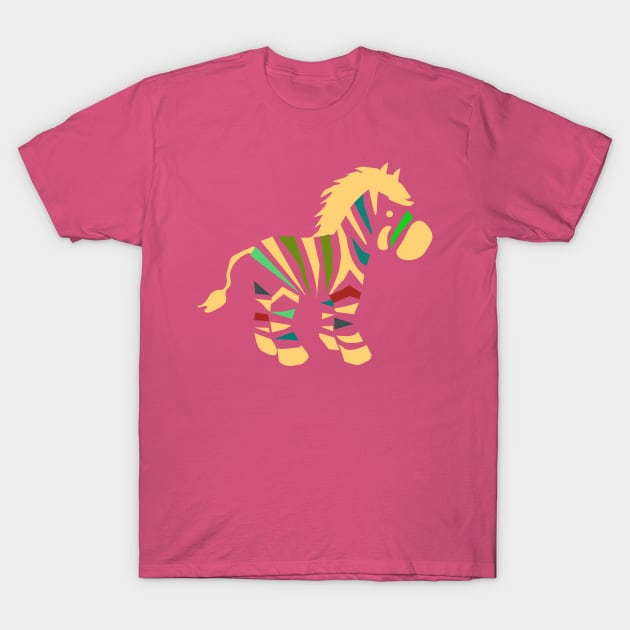 Multicolored zebra T-Shirt by CocoDes